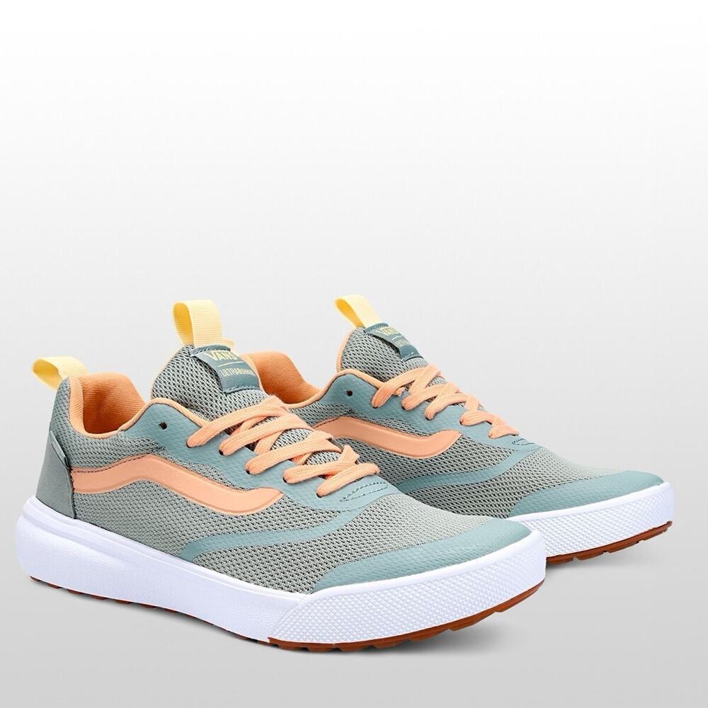 Vans Pop UltraRange Rapidweld Shoe - Women's 9 EUC Sage Green Peach Sneakers